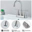 2-handle Bathroom Faucet with Drain Assembly