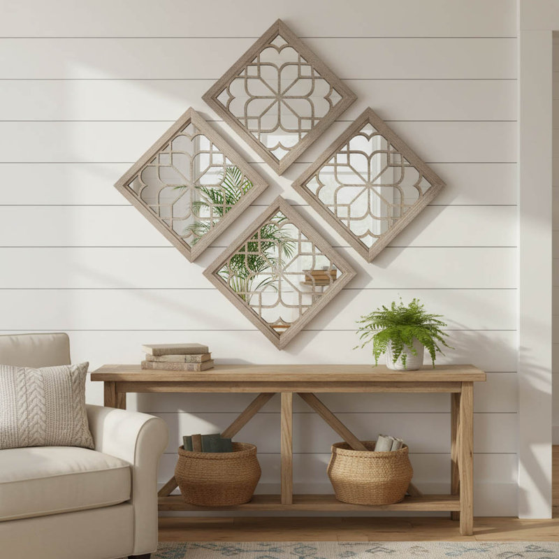 Square Mirror, Grey