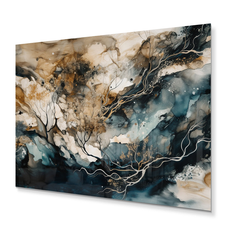 Décoration murale géométrique moderne en métal Efecan, H 12 po x l 20 po x P 1 po