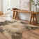 Tapis beige à imprimé animal Altraud