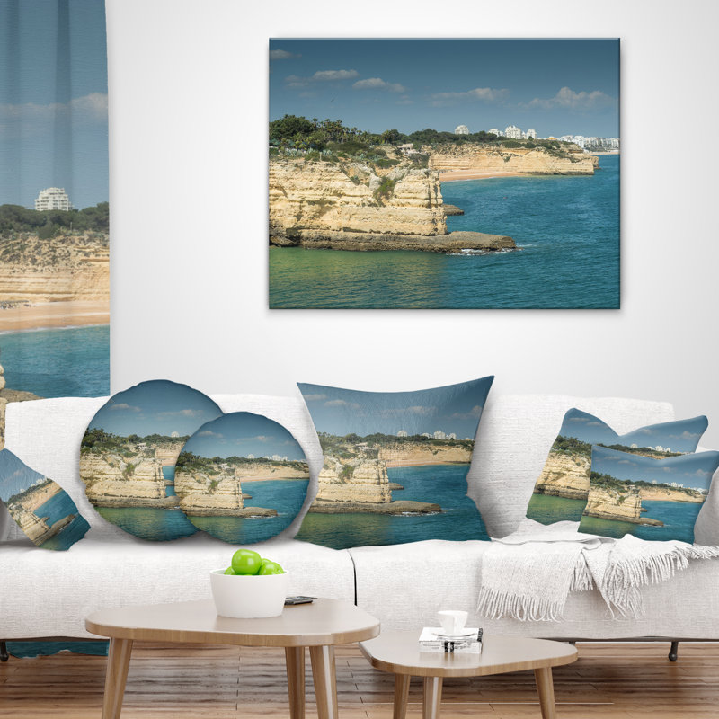 Coussin lombaire seascape de plage armacao de pera algarve