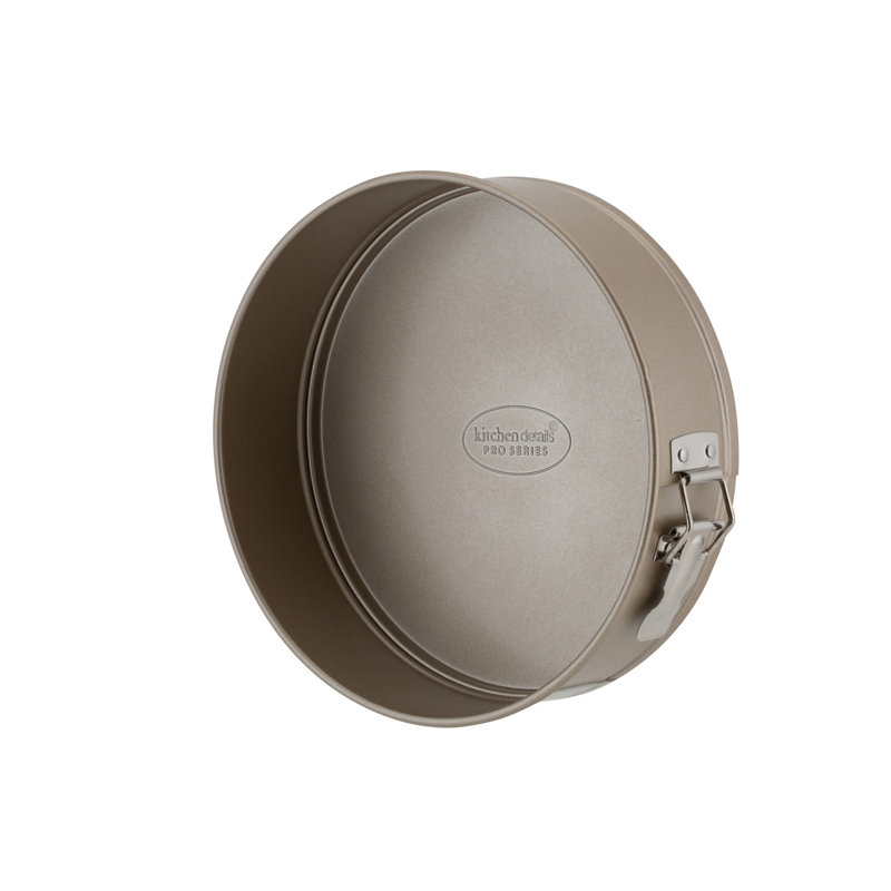 9.5'' Gold Non-Stick Steel Round Springform Pan