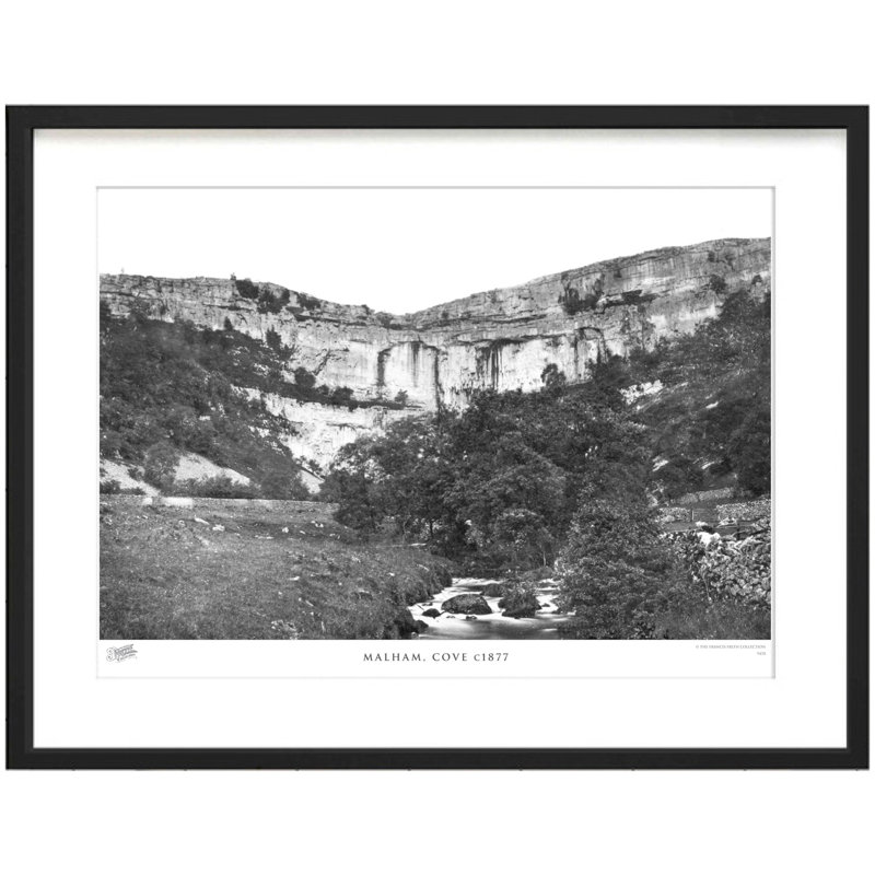 Malham, Cove C1877 - Single Picture Frame Print, 60cm H x 80cm W x 2.3cm D