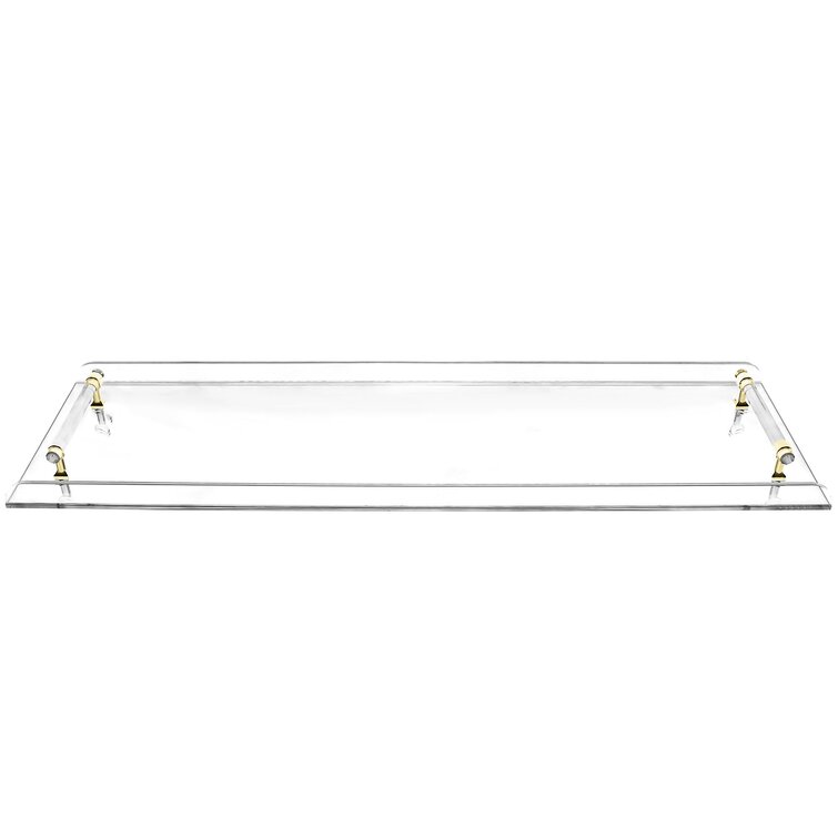 Acrylic Bathtub Tray Clear Bathroom Storage Shelf