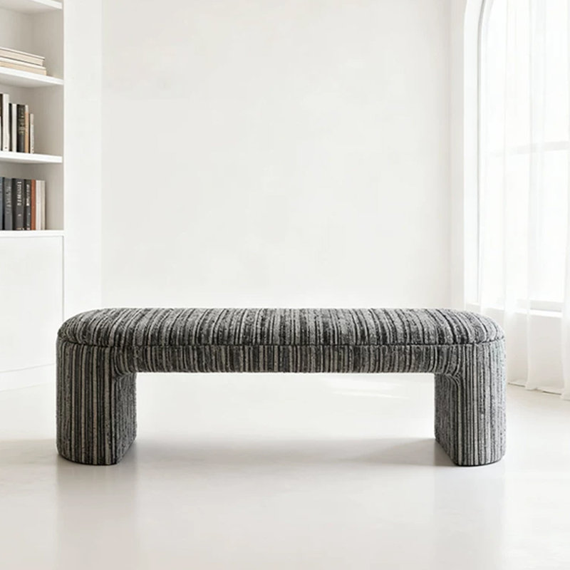 Banc rembourré couleur de l'image, Gris foncé