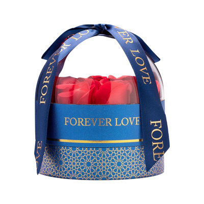  Qixi Valentine's Day Gift Box Cylinder Rose Jewelry Birthday Gift Box Ring Necklace Earnail Jewelry Box
