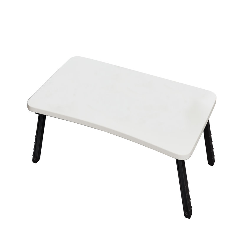 Table pliante InterGo, bureau pour ordinateur portable, plateau de table et support d'ordinateur, Blanc