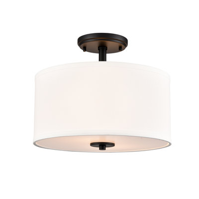 Halima 13" Wide 2-Light Semi Flush 