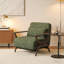 Fauteuil inclinable convertible 3-en-1 en chenille verte | Lit-couchette réglable à 5 positions-1794648026