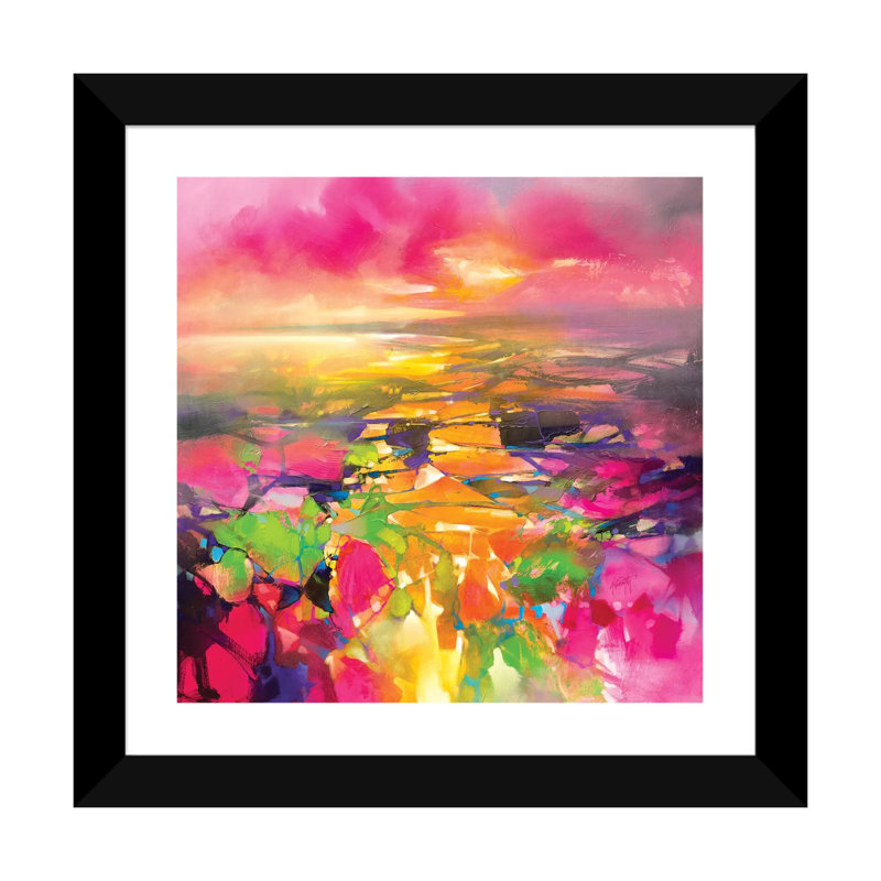 «Fragments From Above» par Scott Naismith - impression d'art graphique, Black Paper, 16" H x 16" W x1" D, Blanc