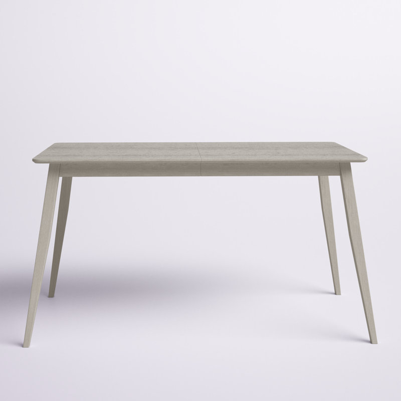 Arcolia Solid Wood Base Dining Table, Antique Gray