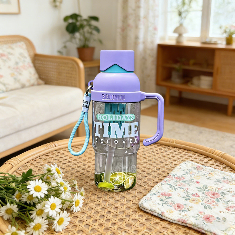 Bouteille d'eau 900 ml Bouteille d'eau en plastique BPA, de profondeur