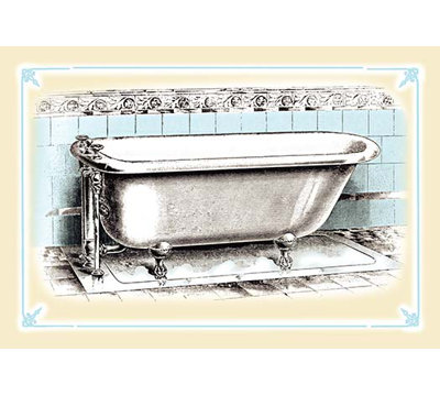 « a baignoire », impression