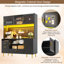 LED Display Black Storage Cabinet