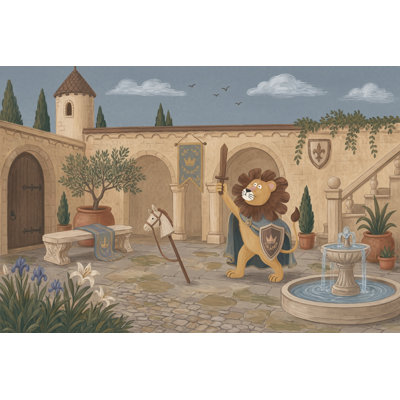 Walls Wallpaper Castle Kids Removable Wall Decor