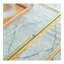 Table basse rectangulaire moderne en acier inoxydable de 47 po de largeur, table basse en verre trempé transparent à deux couches, table centrale avec rangement, pour le bureau à domicile, assemblage facile, or