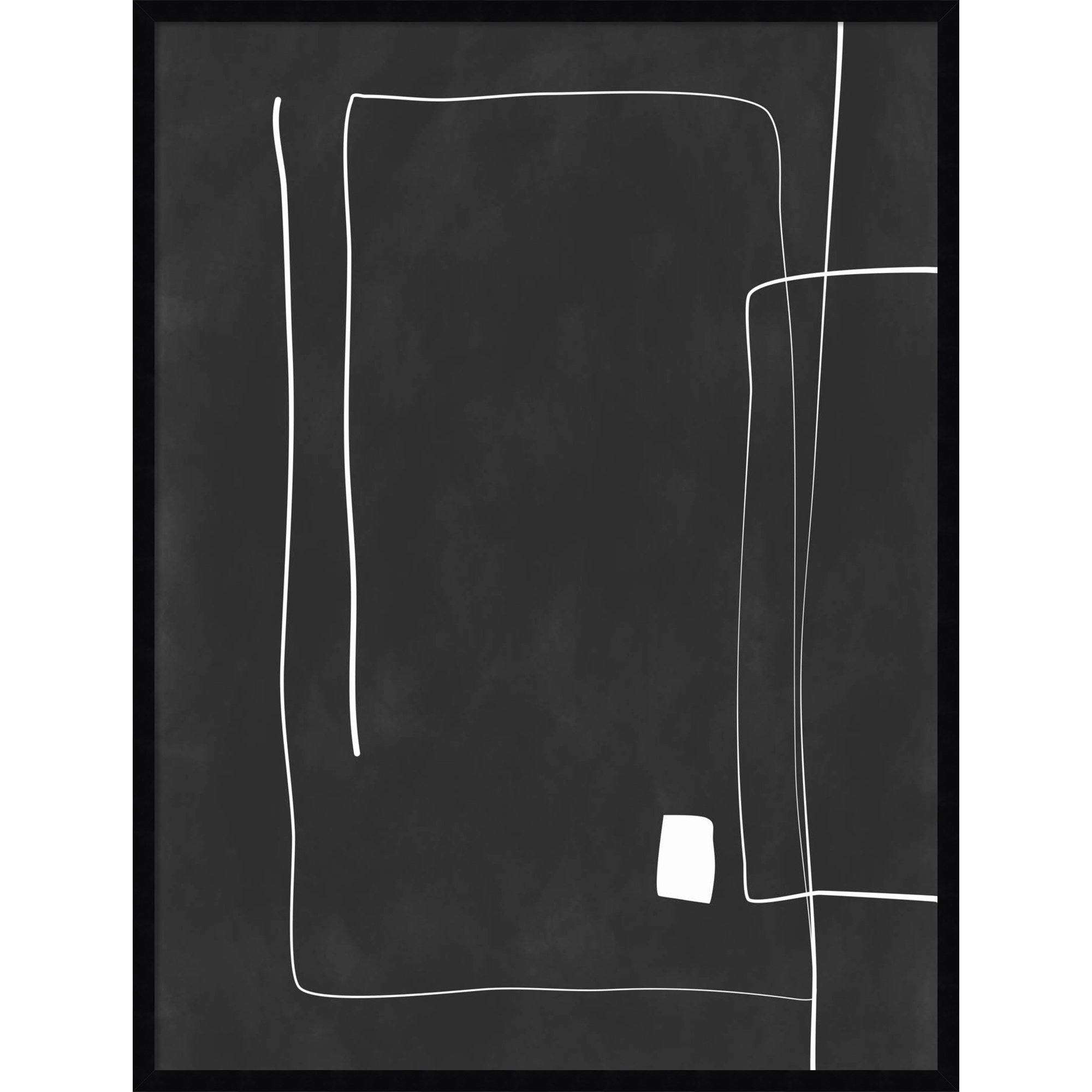 Black And White 36 by Elena Ristova, 13" H x 10" W, Black