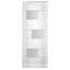Dalle de porte blanche standard en verre givré Sete-58145320