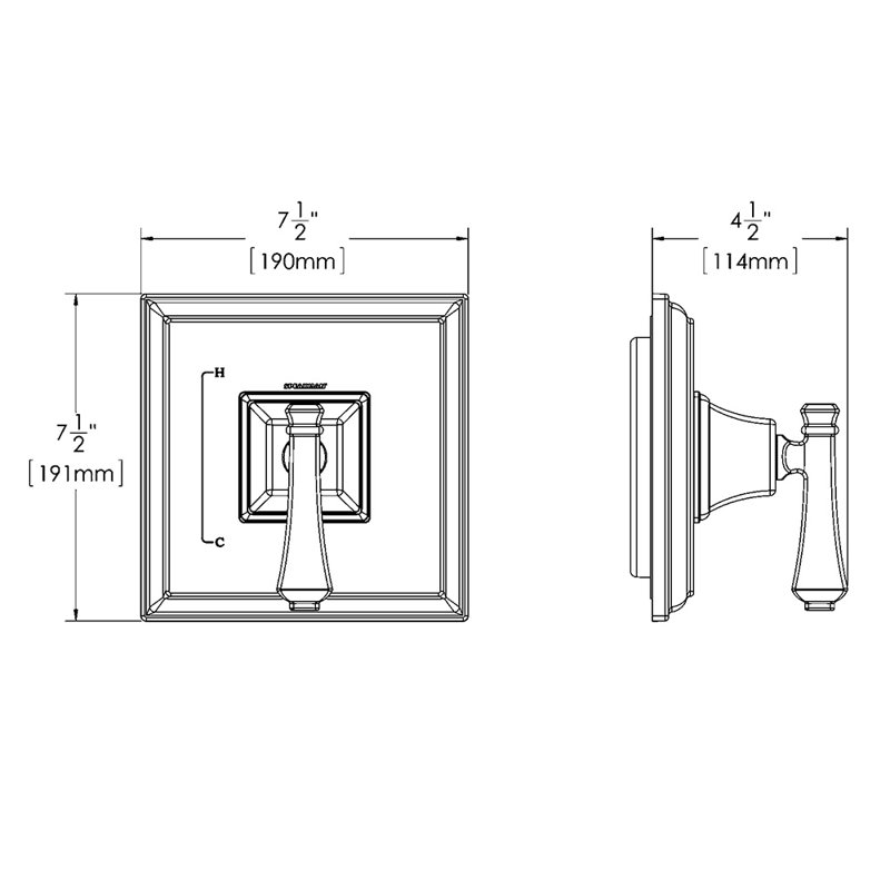 Rainier Shower Valve Trim