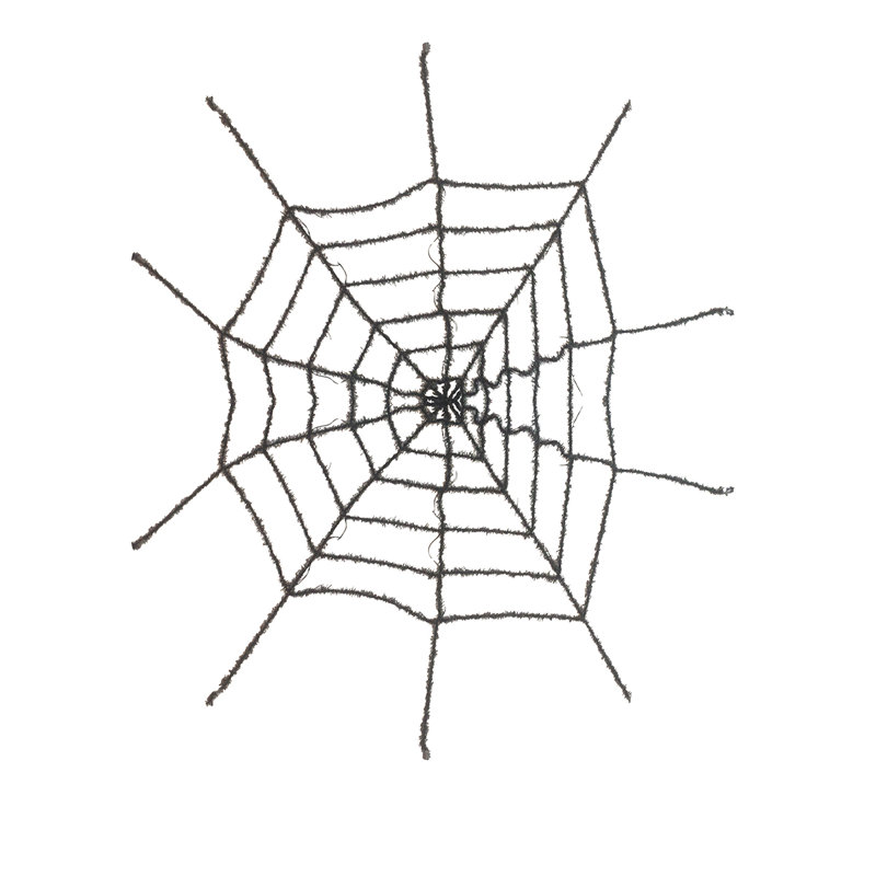 XL Black Light Up Spider Web LED Front Door Decor Outdoor Cobweb Halloween Prop