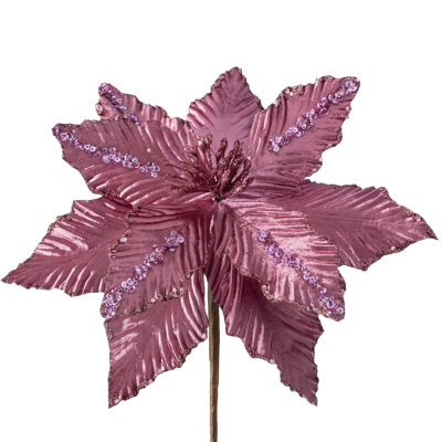 Fabric Poinsettia Arrangement