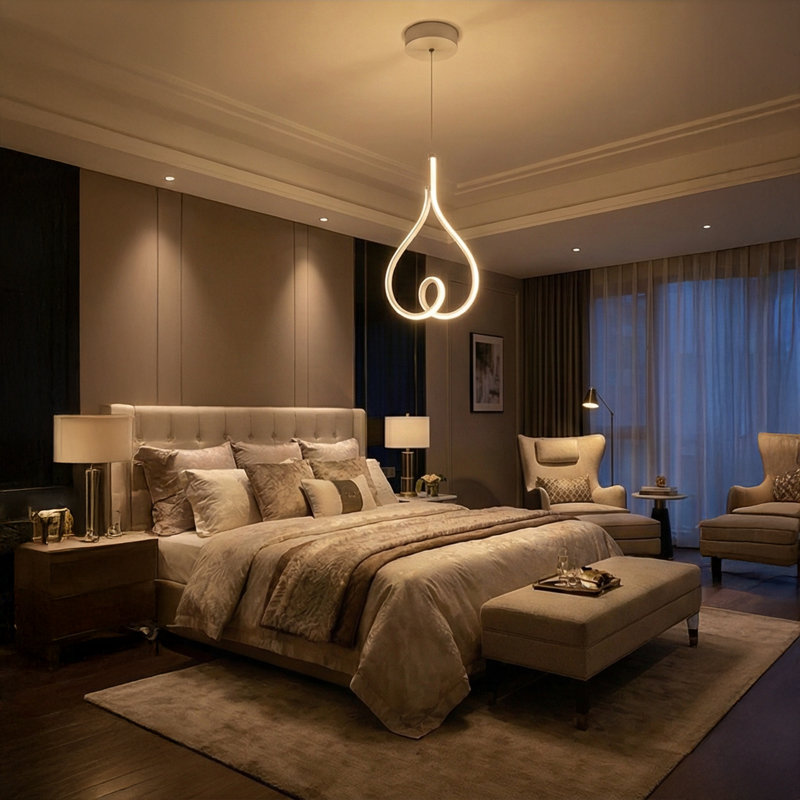 Lustre Halo,  4000 Kelvins, Porcelaine