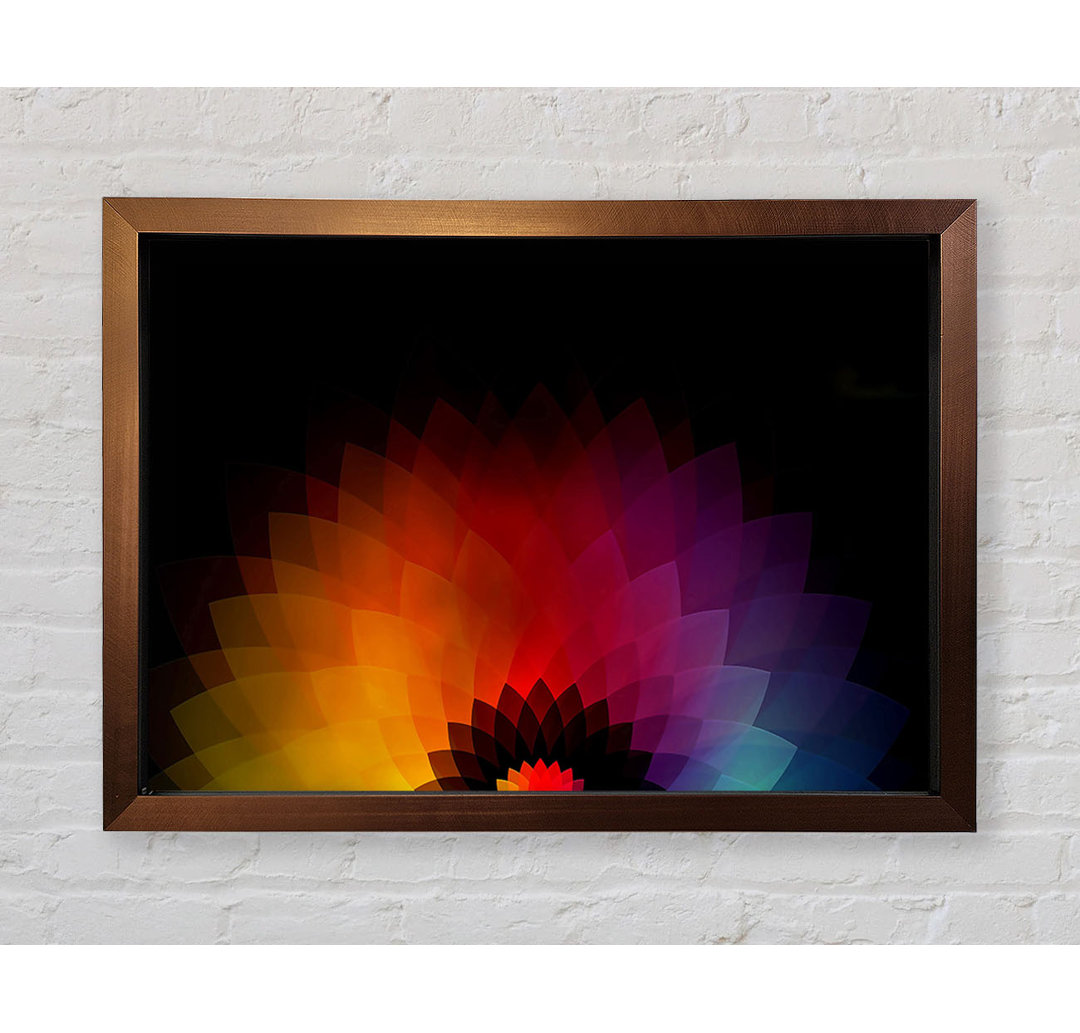 Gerahmtes Wandbild Rainbow Pyramids