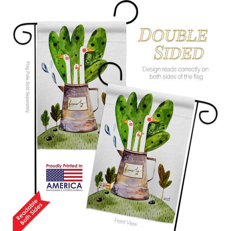 Drapeau de jardin en polyester / mélange 18,5 po x 13 po