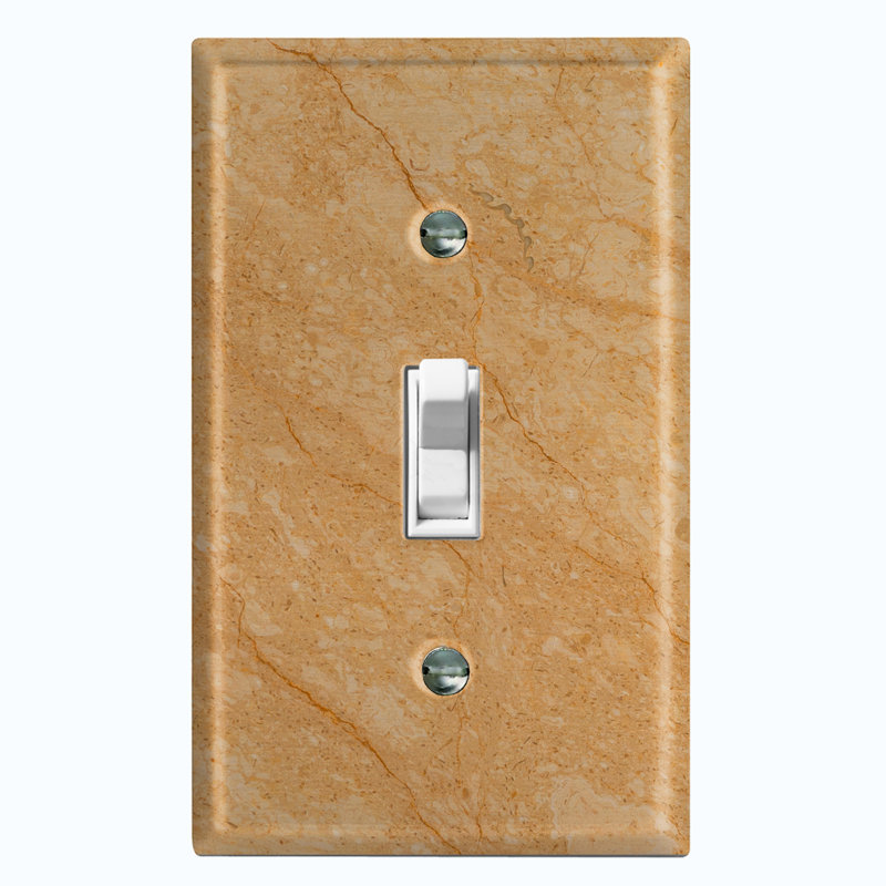 Patterned 1 - Gang Toggle Light Switch Standard Wall Plate