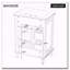 Meuble-lavabo 24 po avec lavabo et rangement intelligent-132953485-132953490