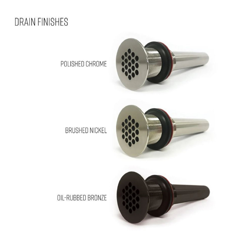 Groov 16'' L Bathroom Sink, Brushed Nickel, White Linen