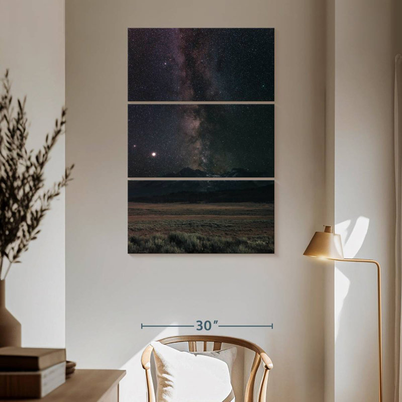 Oberle Milky Way In Sawtooth Mountains, 65" H x 42" W