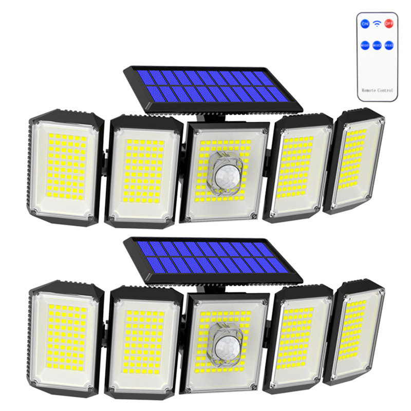 LED Solar Power Dusk to Dawn Flood Light with Motion Sensor