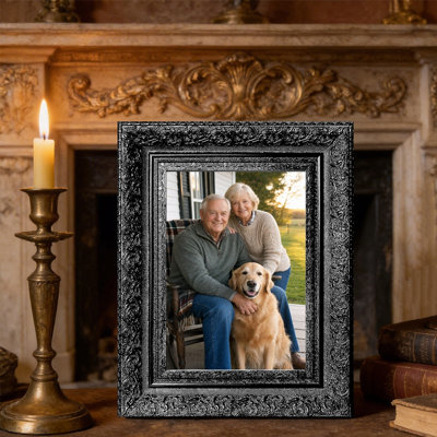 Black 3 PCS 8" x 10" Simple Picture Frame with Classic Rectangular Shape