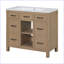 Meuble-lavabo moderne avec lavabo sous-comptoir et 2 tiroirs-397506301