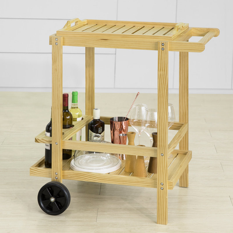 Kilbourn Solid Wood Bar Cart