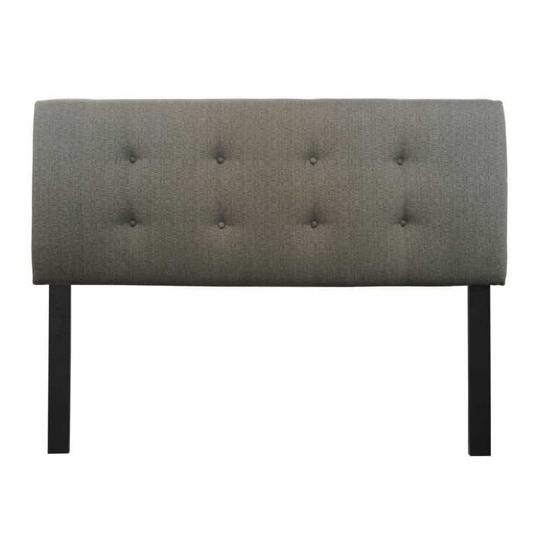 Tête de lit tapissier Allande, Très grand lit Eastern, Gris anthracite Arcadia