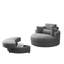 Fauteuil club moderne gris foncé Accent