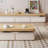 Japanese log style solid wood coffee table