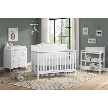 Oxford Baby Harper 4-in-1 Convertible Crib, Dove Gray, GREENGUARD