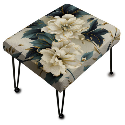 Repose-pieds contemporain à motif victorien VI - Motif contemporain