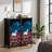 4 Drawer Dresser for Bedroom, Narrow Chest of Drawers, Wooden Top and Study Iron Frame 18"x37.5"-(WxH)