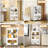 Aarn Plastic Storage Bins With Lids, Stackable Storage Containers With Drawers And Doors, Folding Collapsible Storage Boxes Bins With Wheels, Closet Organizers And Storage Cabinet For Dorms, Bedroom, Living Room, Home Office