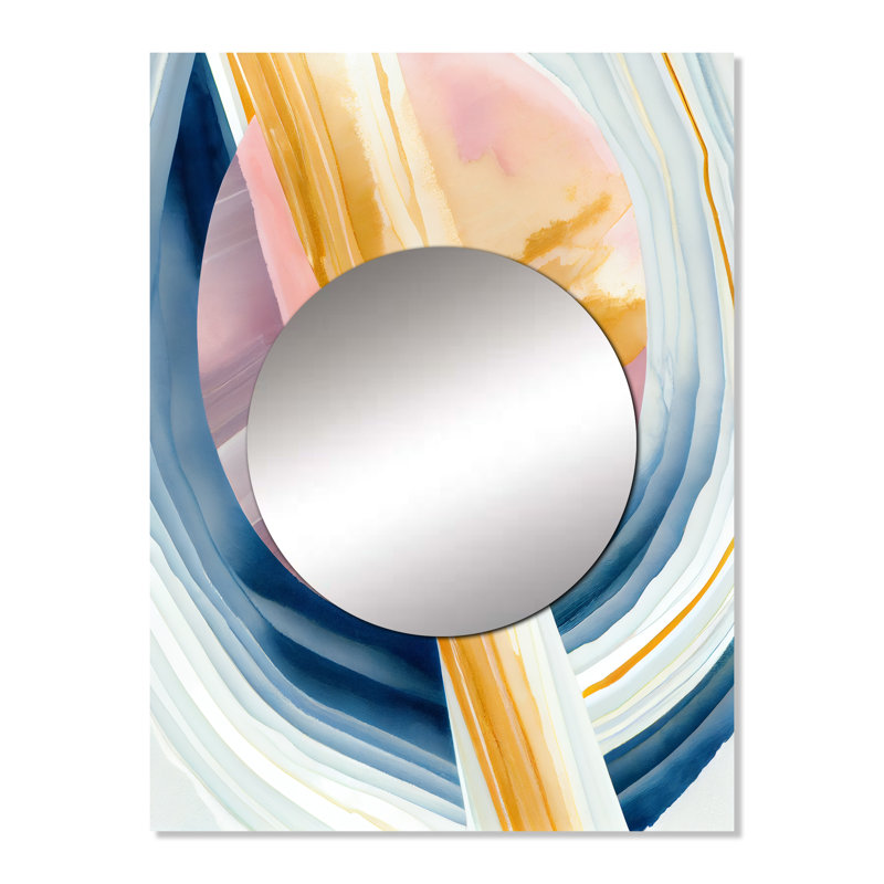 Bold Expression Art I - Modern Mirror Wall Decor MTMIR57463, 32" x 24"