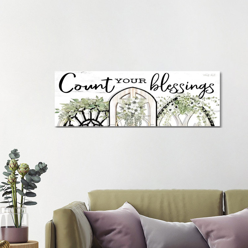 Count Your Blessings by Cindy Jacobs - Wrapped Canvas Panoramic Print, 121.92 cm H x 40.64 cm W x 1.91 cm D