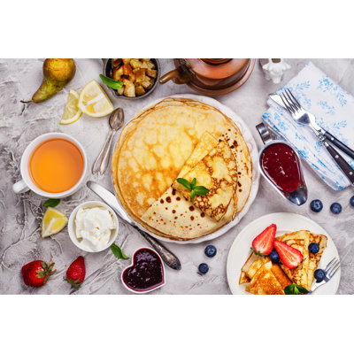 Tasty And Savory Breakfast - Wrapped Canvas Print