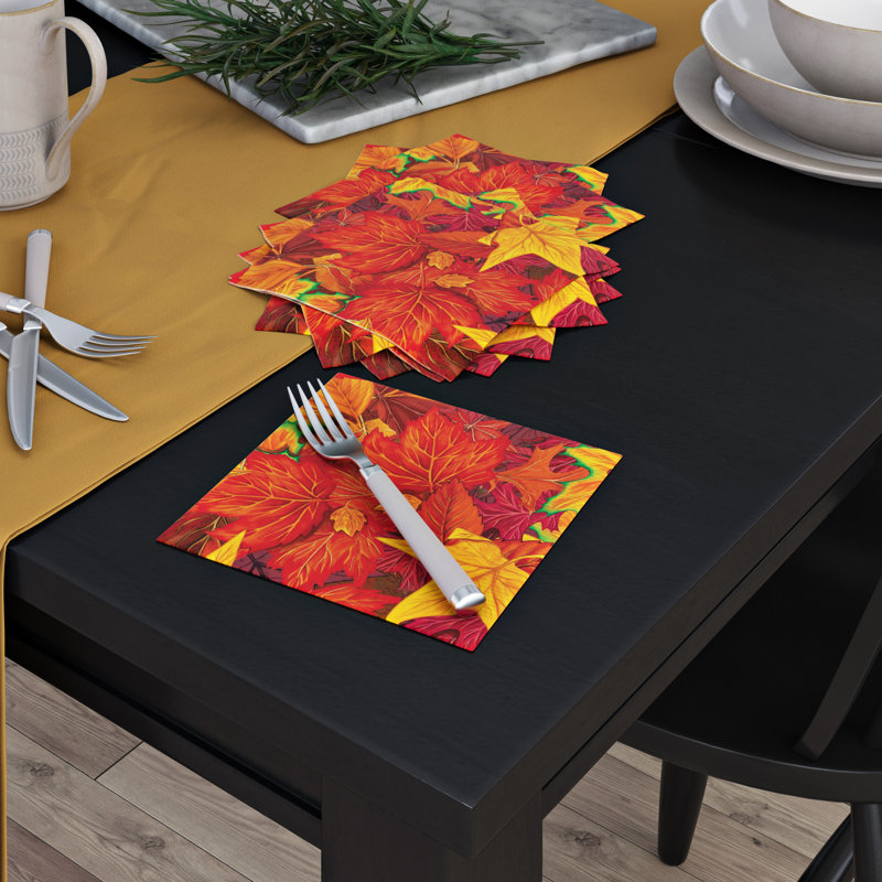 The Holiday Aisle® Fall/Thanksgiving Leaf Luncheon 6.5&quot; Paper 