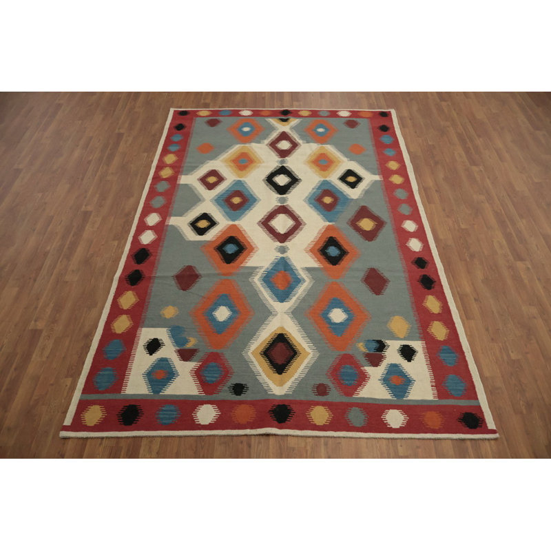 Tapis kilim en laine Modern Artistic