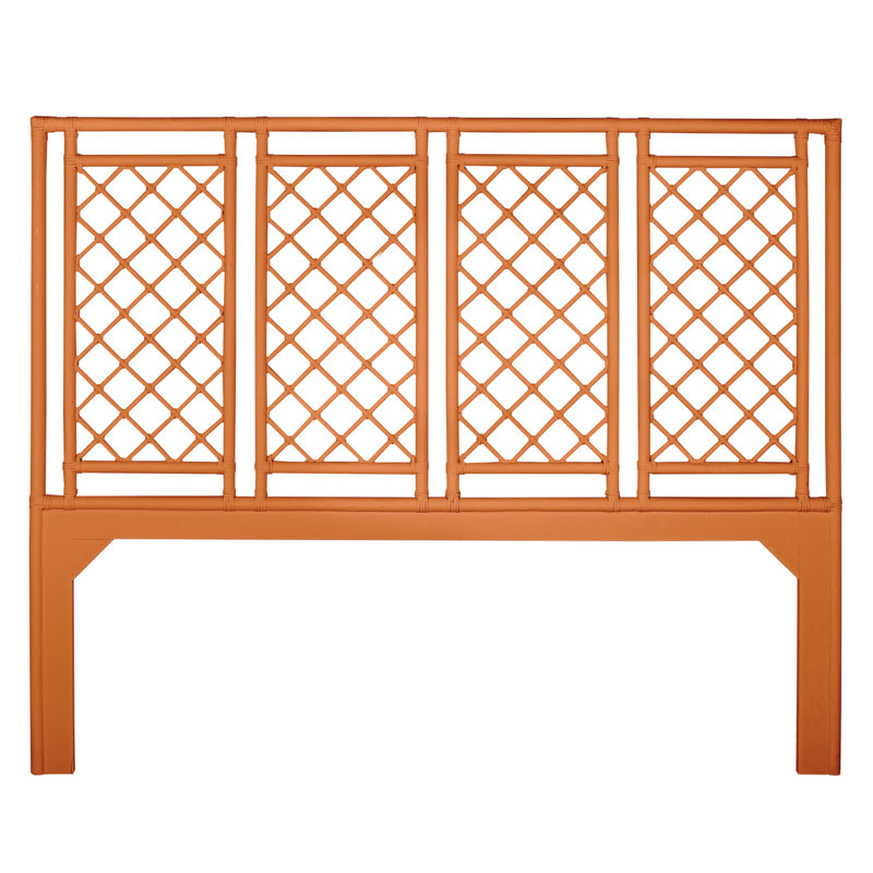 X And Diamond Headboard, Citrus Orange, King