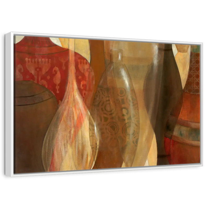 Marché marocain, Cadre flottant blanc, 25 po x 17 po